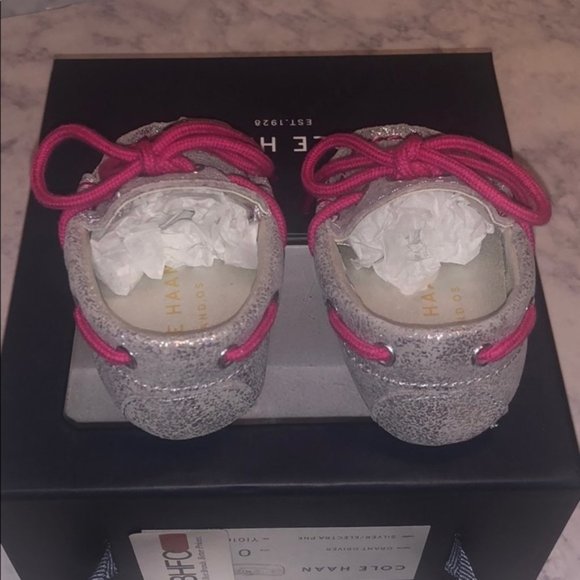 Cole Haan Grant Driver silver driving moccasins - Picture 3 of 4